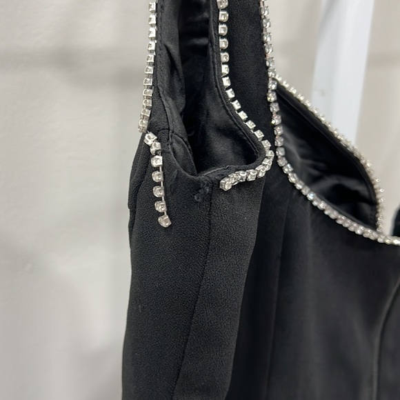 Bardot Brooklyn Diamonte Midi Dress In Black - Picture 11 of 13